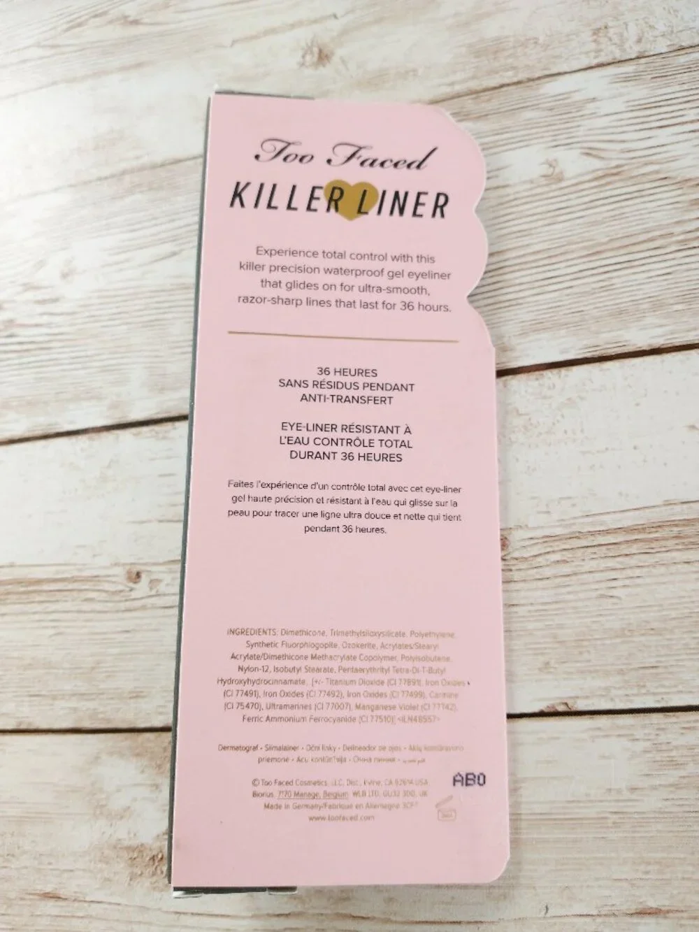 Too Faced Killer Liner 36HR WP Eyeliner Killer Storm New Waterproof Gel Pencil